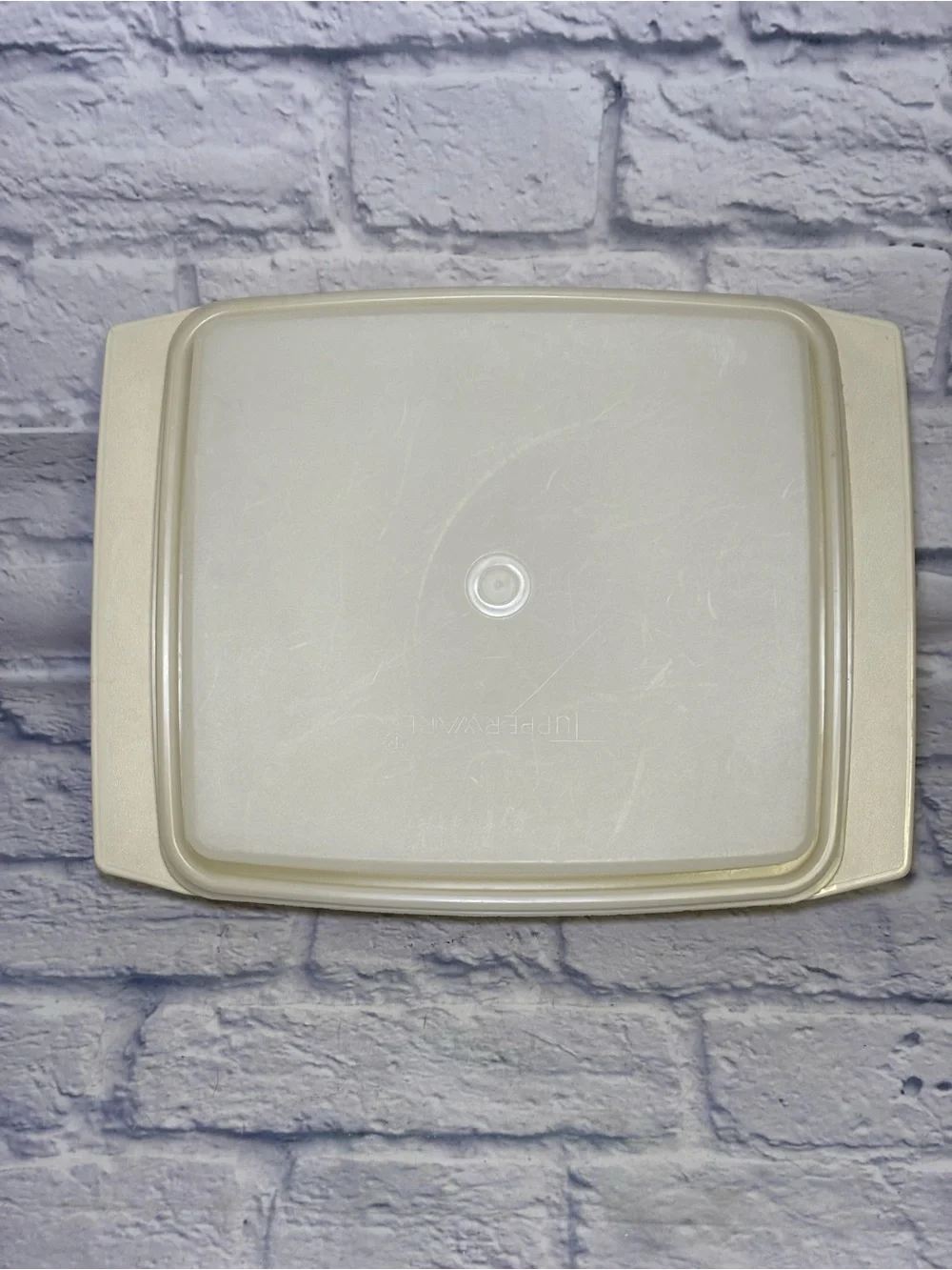 Tupperware 723-2 Egg Keeper Tray Almond 4 pieces as shown Vintage